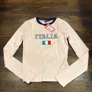 Edikted Long Sleeve light Pink Shirt NWT